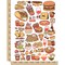 Delicious Yummy Foods Temporary Tattoo Water Resistant Fake Body Art Set Collection